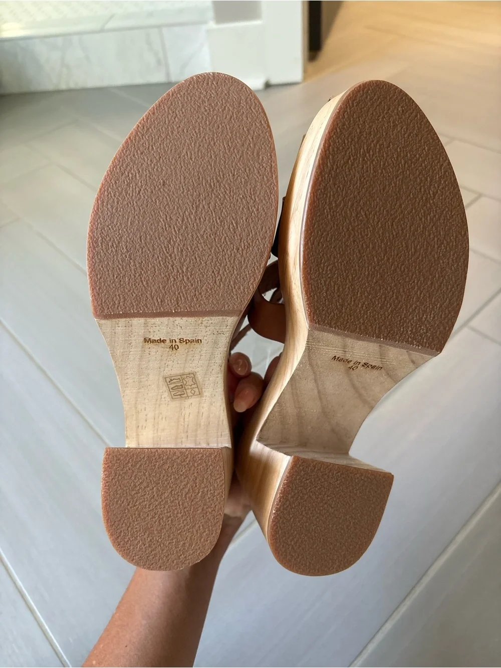 Free People Bellevue Clogs | Multi-Tone Brown Leather Platform Sandals